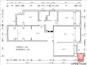 融创中心180平米装修拆改方案