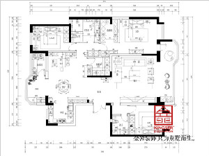 荣盛华府205平米现代简约装修户型解析