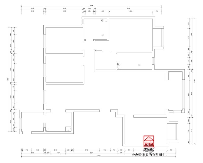 东南智汇城191平米原始户型图