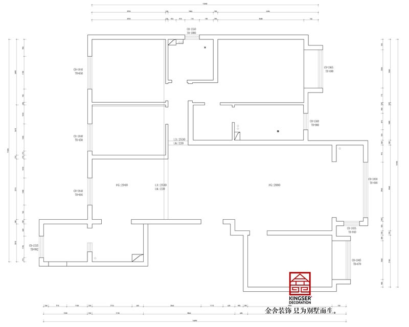 东南智汇城191平米原始户型图