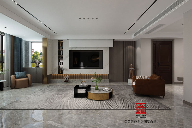 东南智汇城191平米现代轻奢风格装修设计
