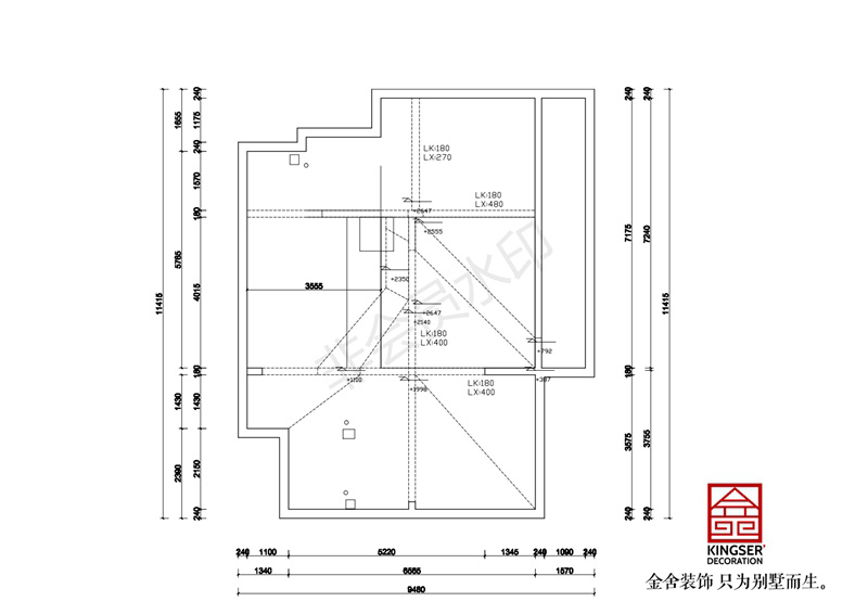 阁楼原始平面图