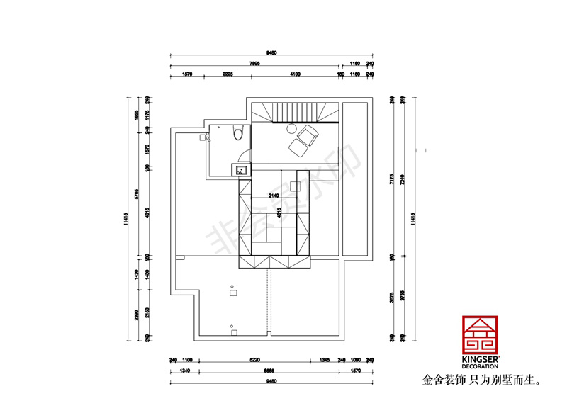 阁楼平面布置图