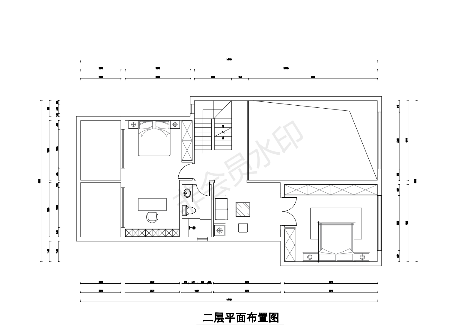 二层平面布置图