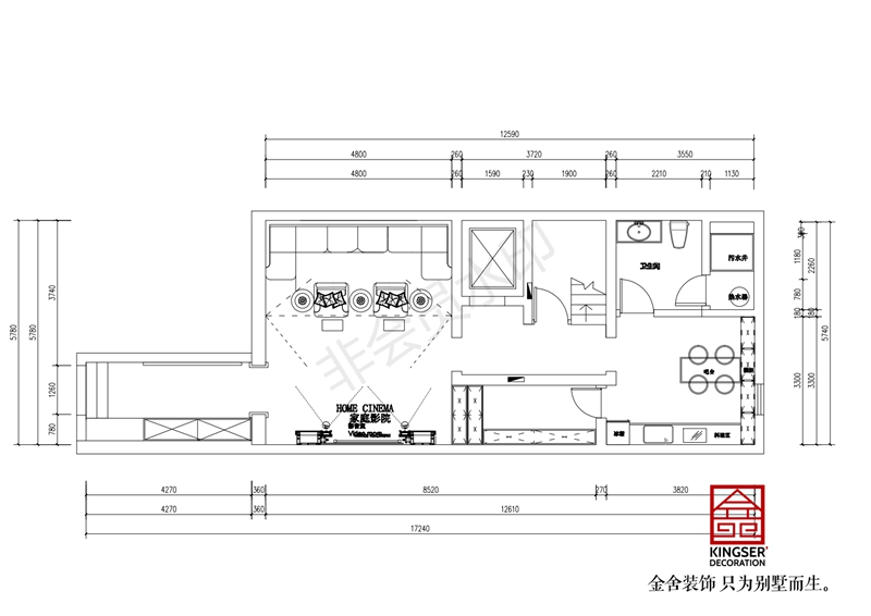 地下一层平面布置图