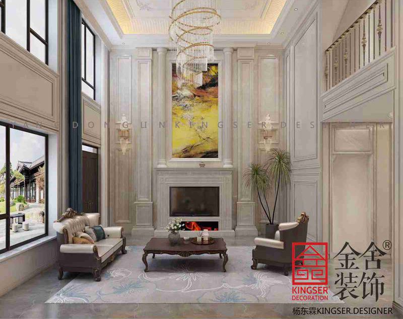 荣盛御府415平欧式风格装修效果图