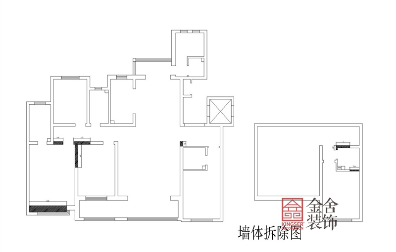 墙体拆除图