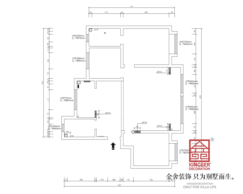 ​天保意境雅居三室两卫户型新建图