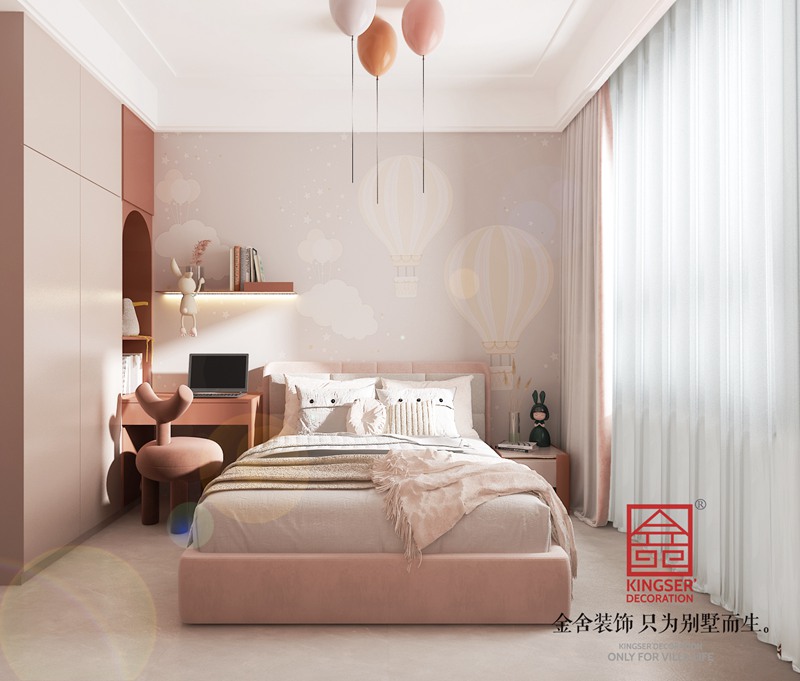 汉王府145㎡新中式风格卧室装修图片