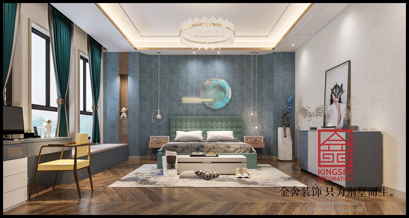 衡水汉王府中式奢华风格卧室装修设计