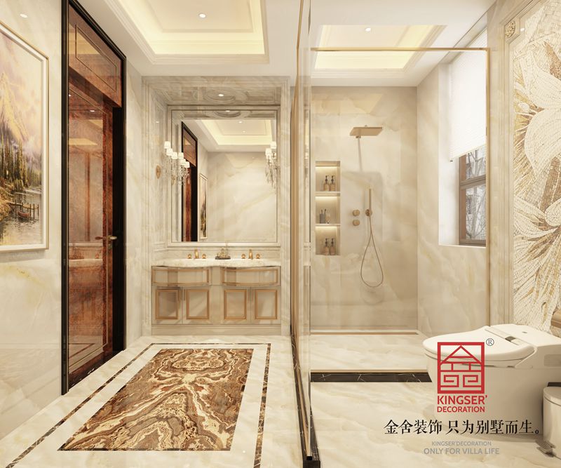 安平天阅东方300㎡欧式风格装修效果图